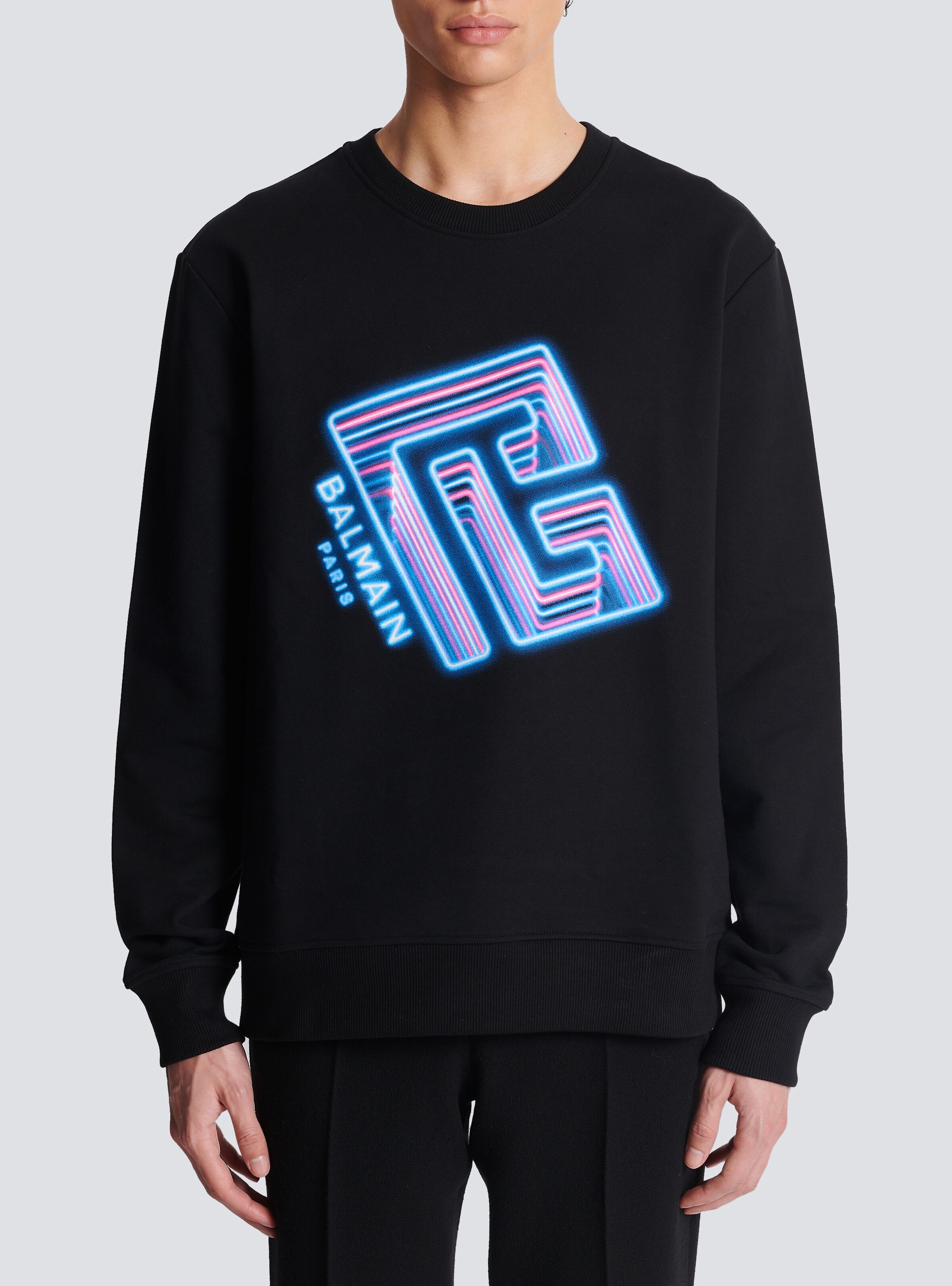 Sweatshirt with neon printed labyrinth logo - 5