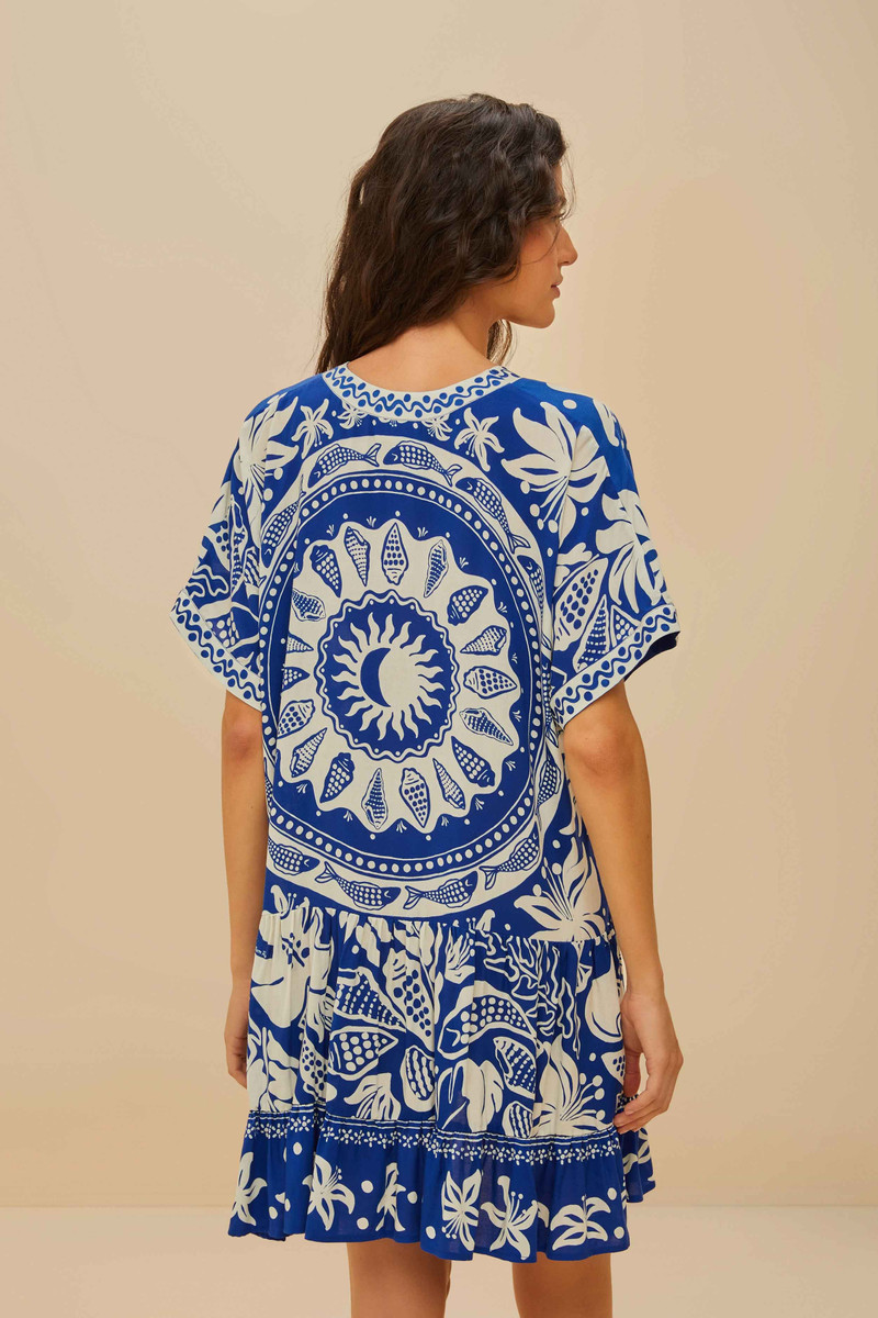 Ocean Scarf Mini Dress 4
