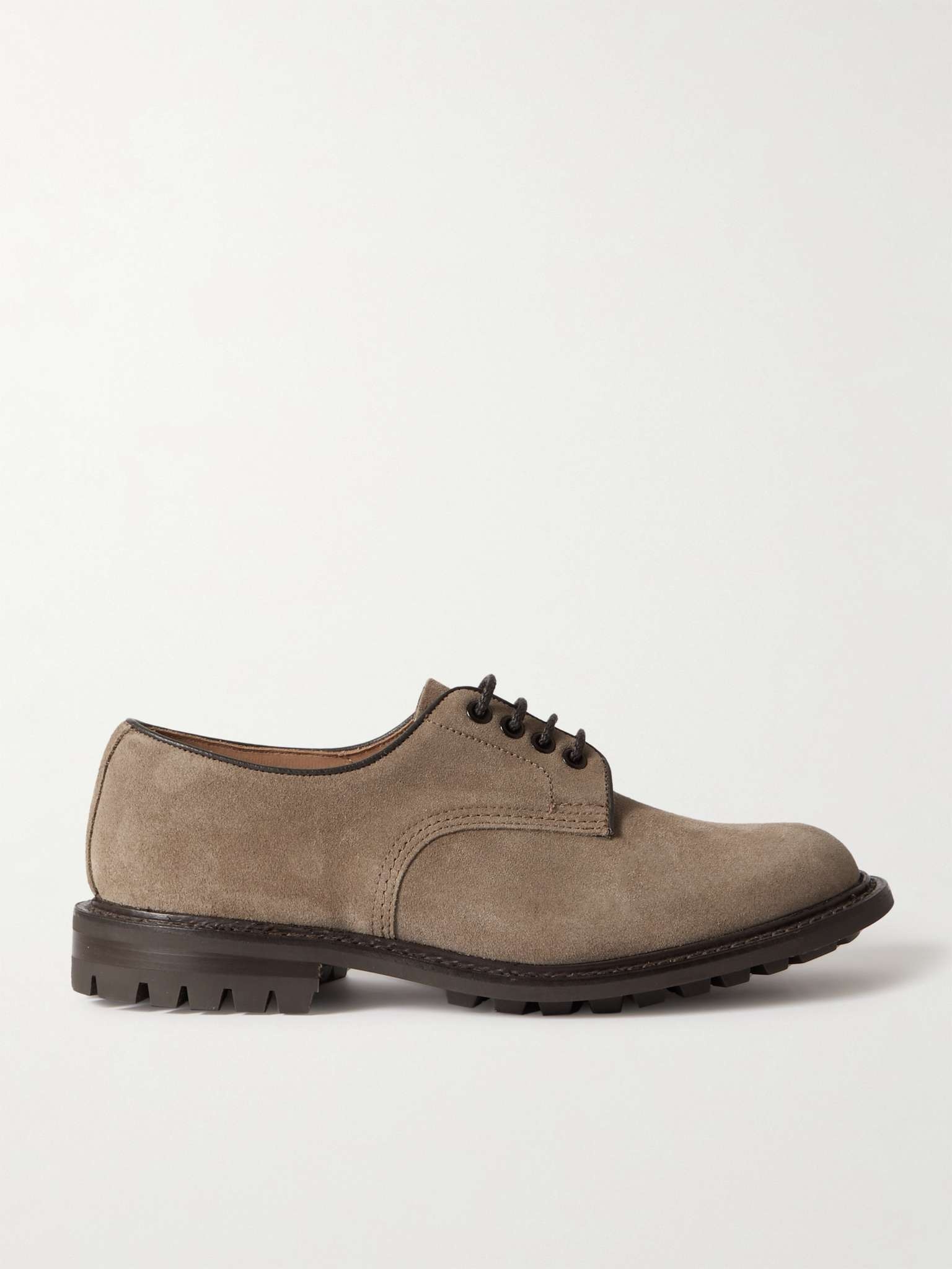 Daniel Leather-Trimmed Suede Derby Shoes - 1