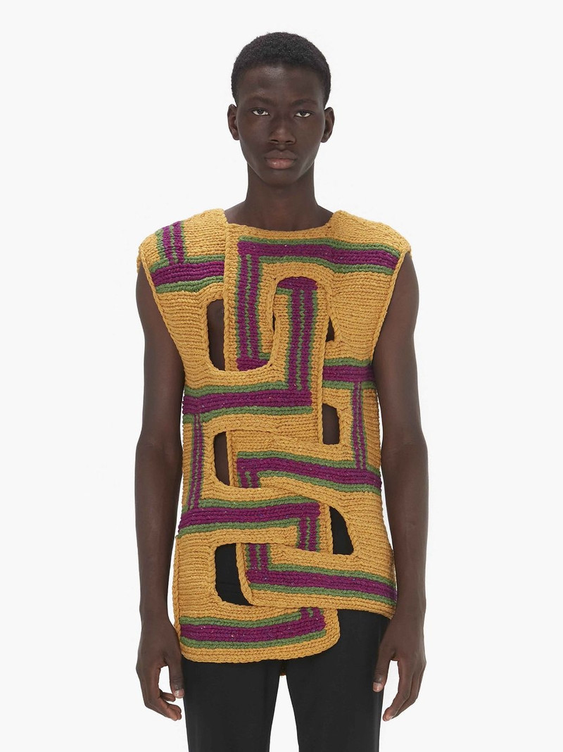 JW Anderson INTERWOVEN STRIPE VEST outlook