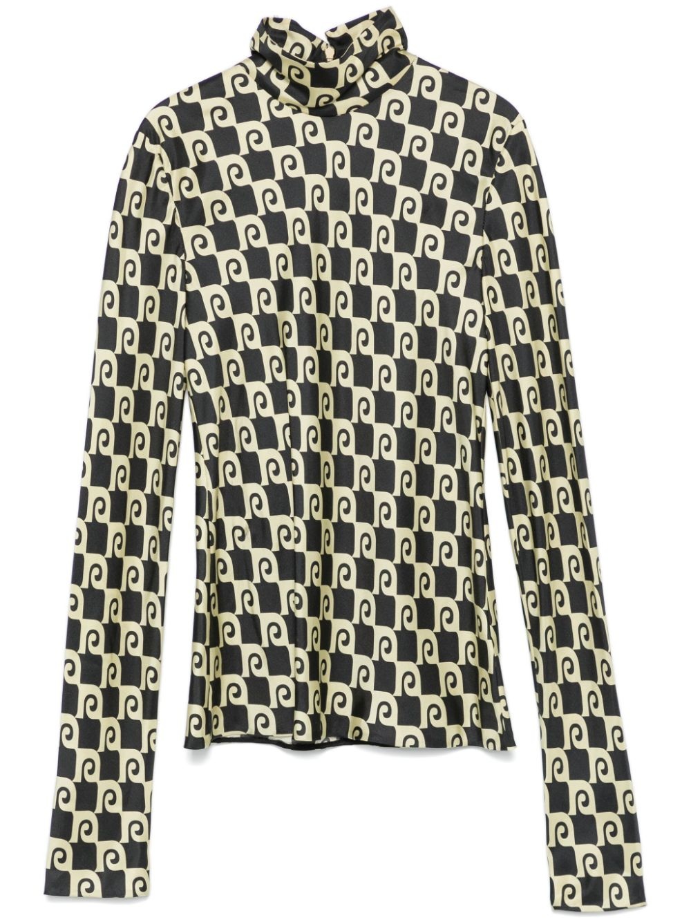 roll-neck long-sleeve top - 1