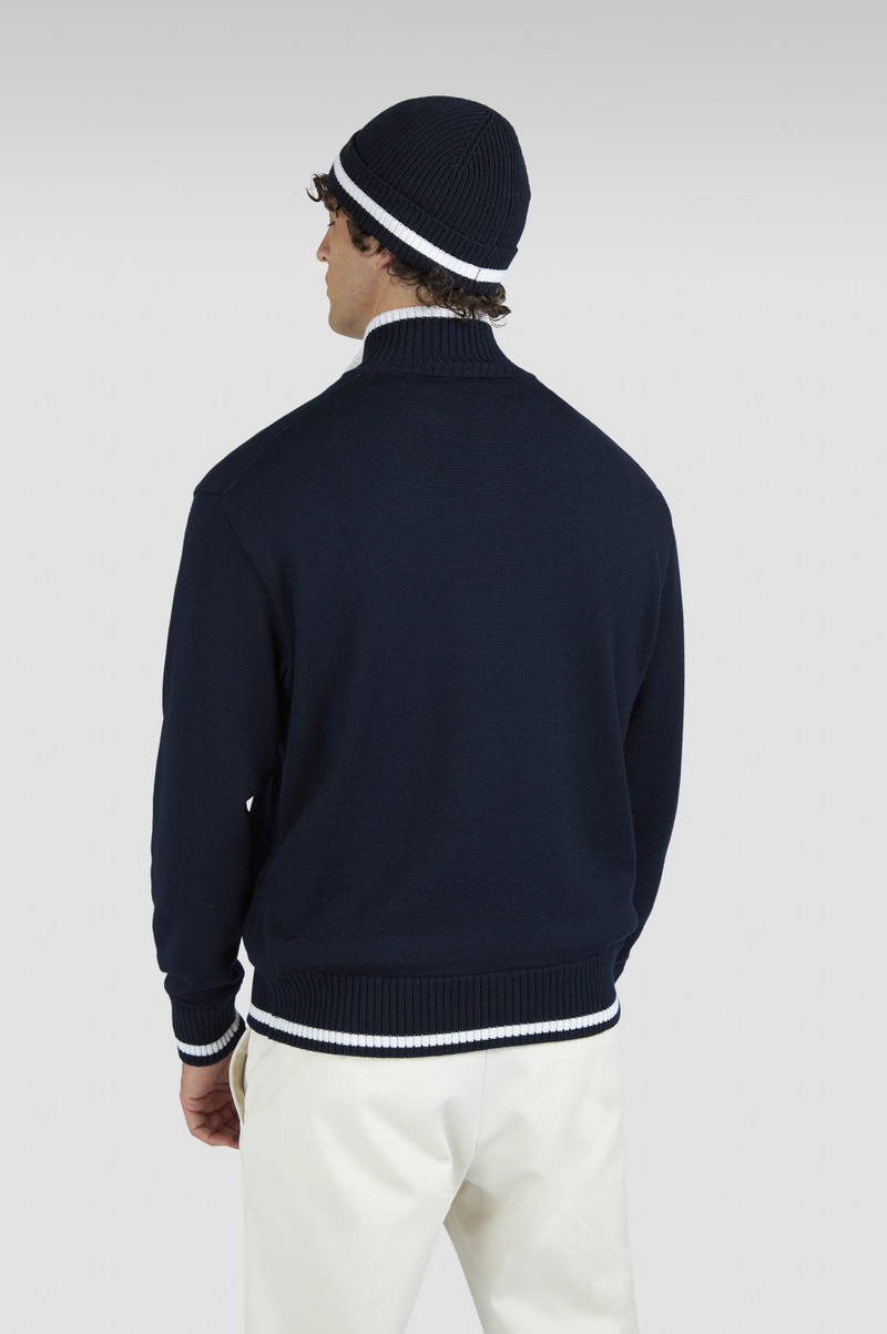 SOFT COOL TOUCH WOOL HALF ZIP SWEATER 3