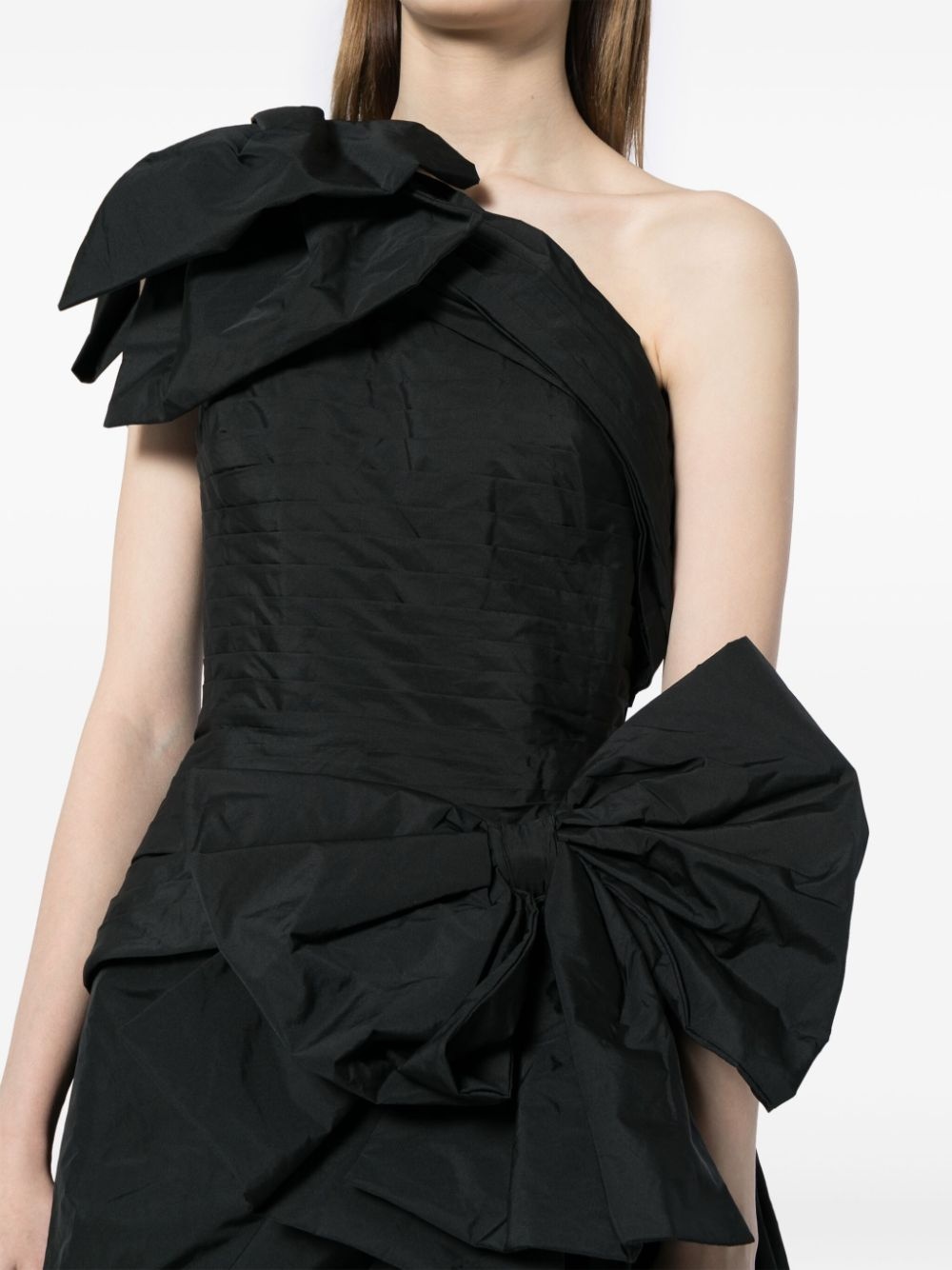 bow-detail silk gown - 5