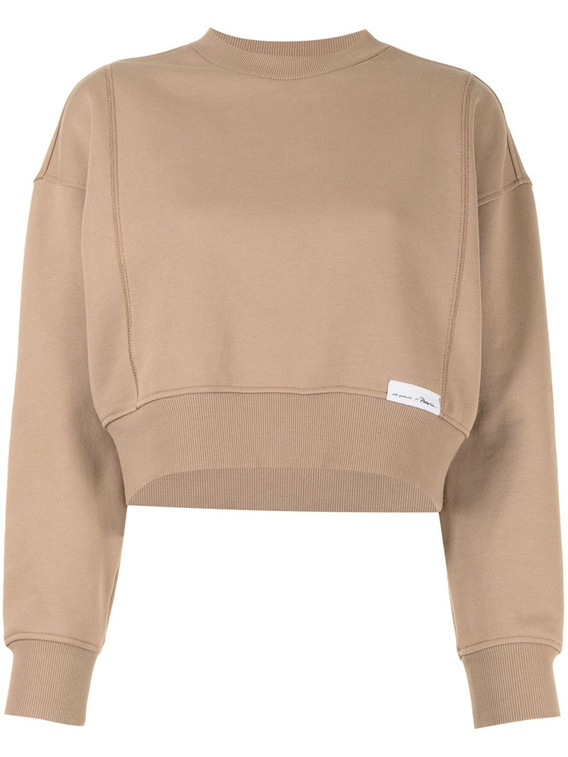 Everyday terry cropped sweatshirt 1