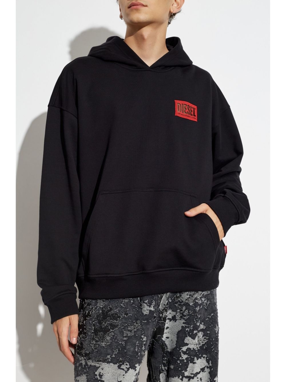 【DIESEL】s-boxt-hood-circle Diesel S-Boxt hood | REVERSIBLE