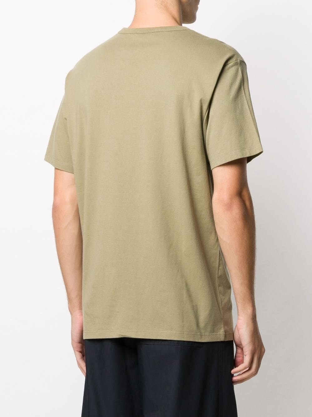 crew neck patch pocket T-shirt - 4