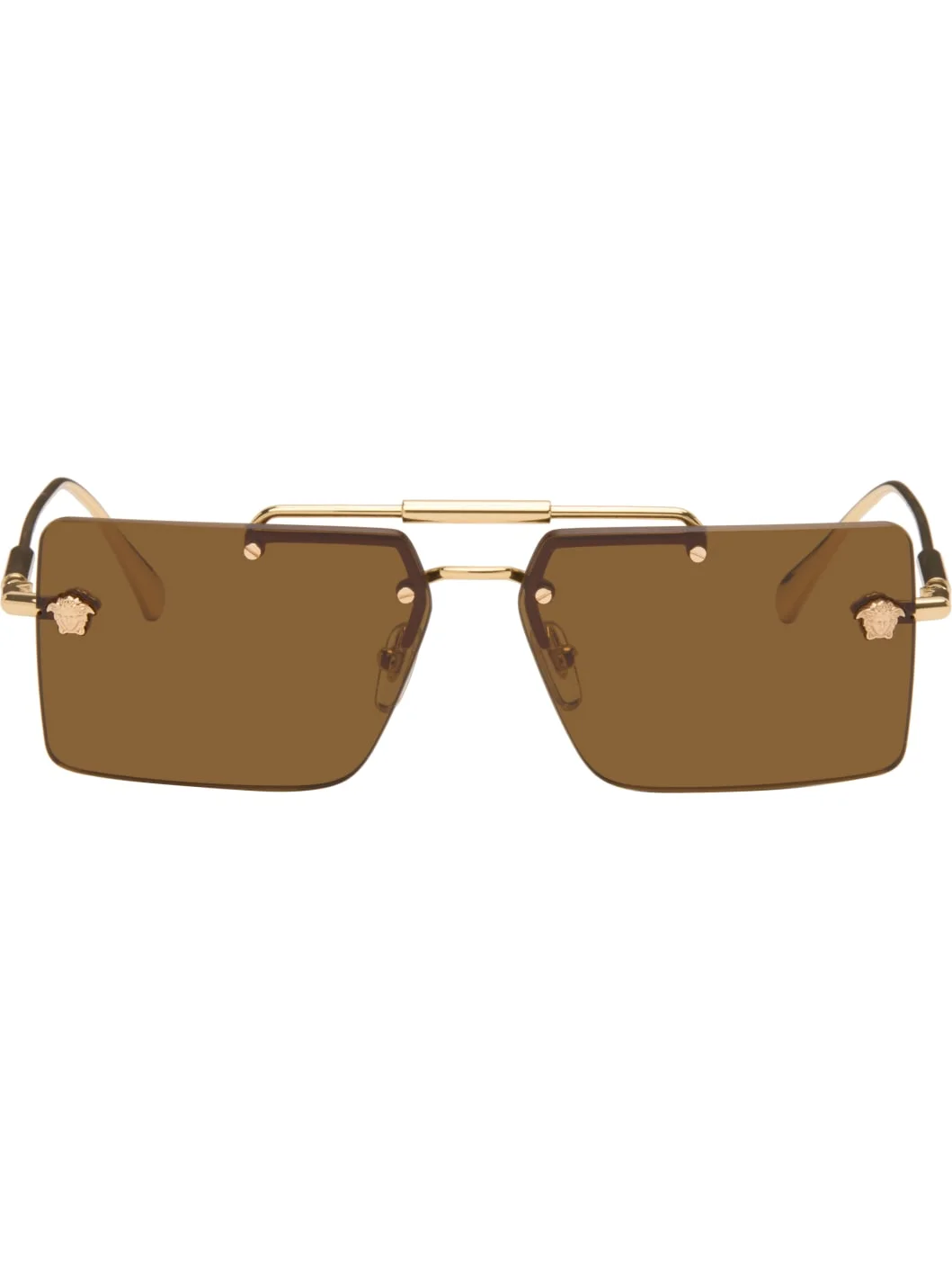 Gold Medusa Glam Sunglasses - 1