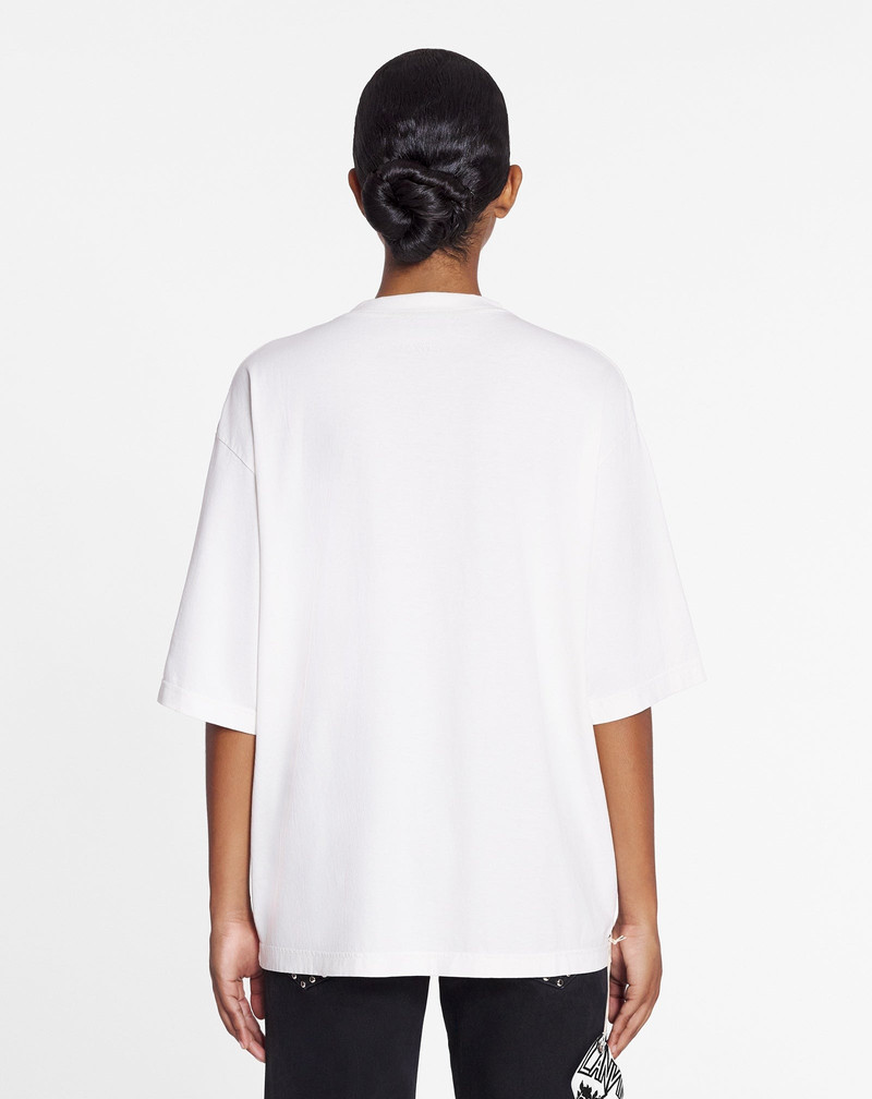 LANVIN X FUTURE UNISEX EAGLE PRINT LOOSE-FIT T-SHIRT 4