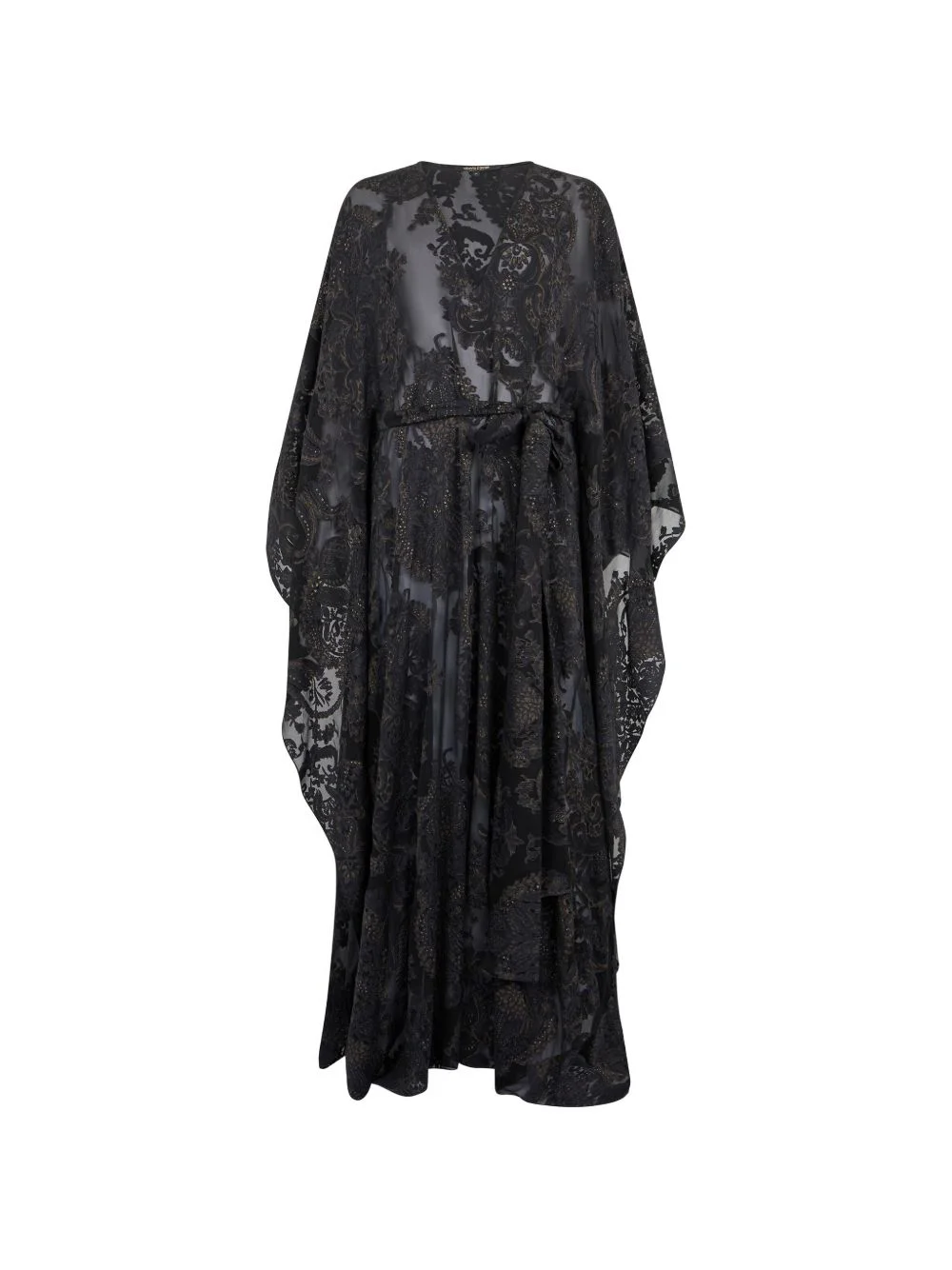 V-neck patterned kaftan - 1