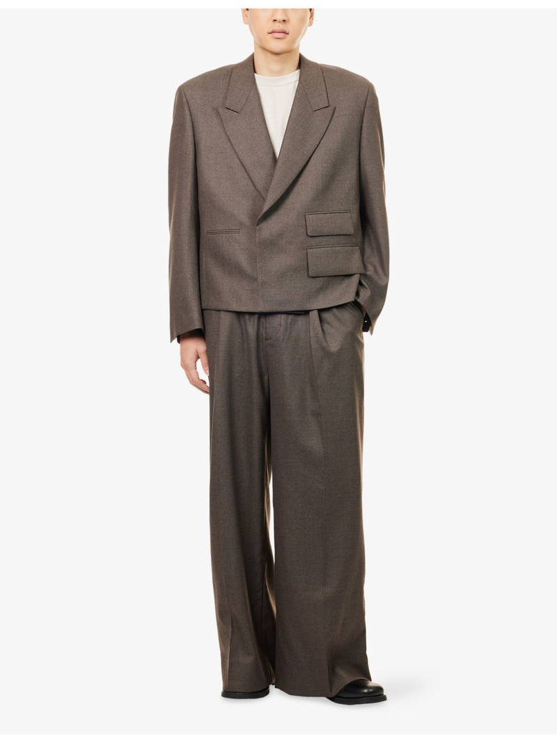 entire studios Pleated Wide-Leg Wool Trousers outlook