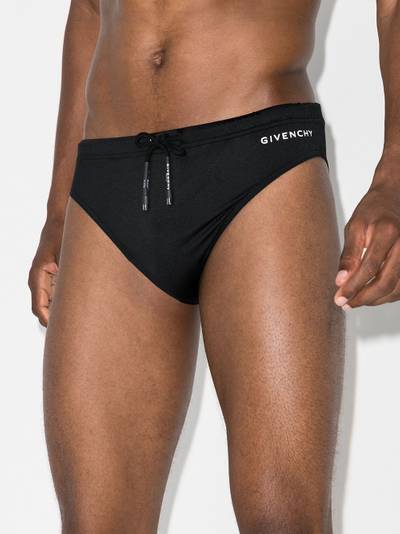 Givenchy logo print swimming trunks outlook