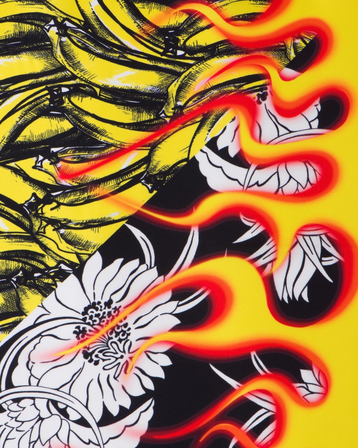 Double Match Dahlia printed 90 silk scarf - 2