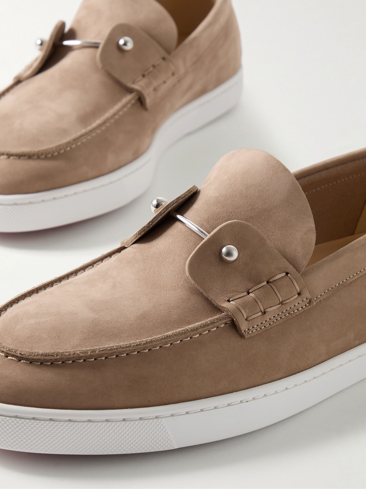 Chambeliboat Nubuck Loafers Light brown - 6