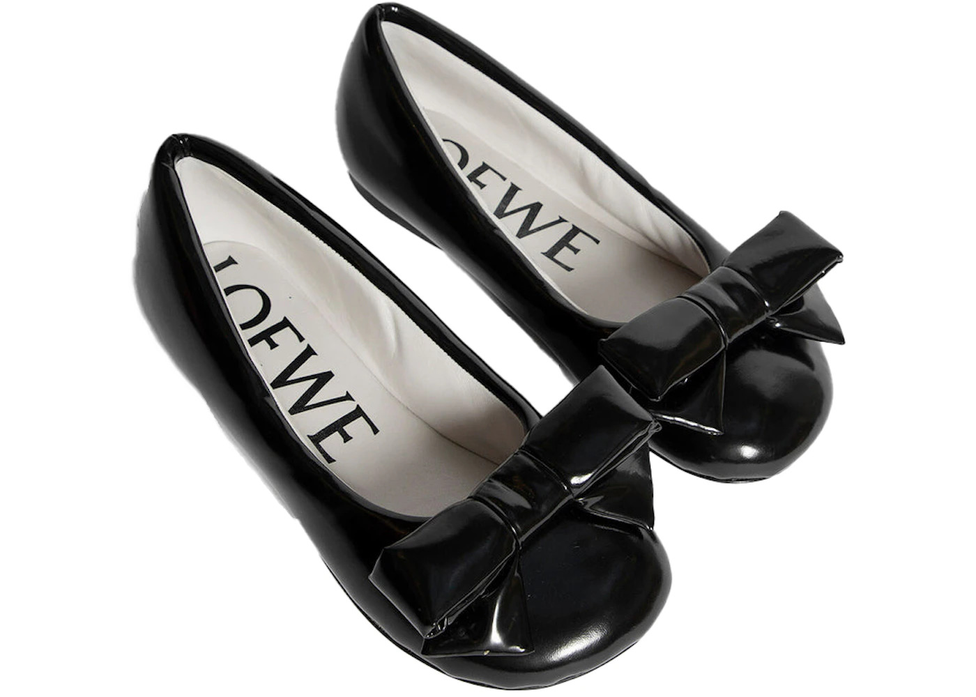 Loewe Puffy Ballerinas Flats Black Lambskin - 2