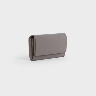 CELINE Large flap wallet in Grained calfskin outlook