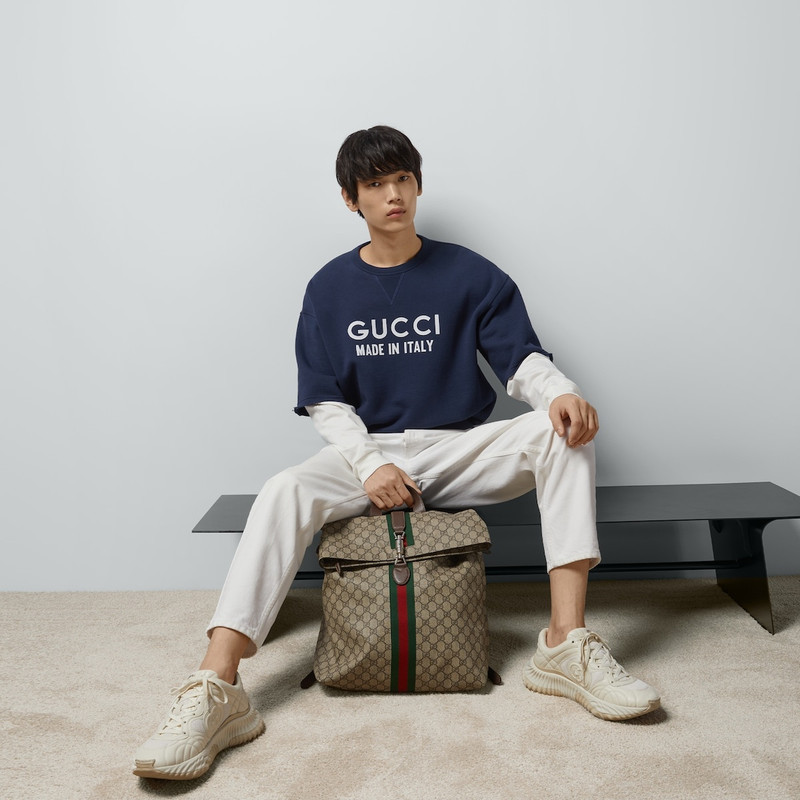 GUCCI Cotton sweatshirt with Gucci print outlook