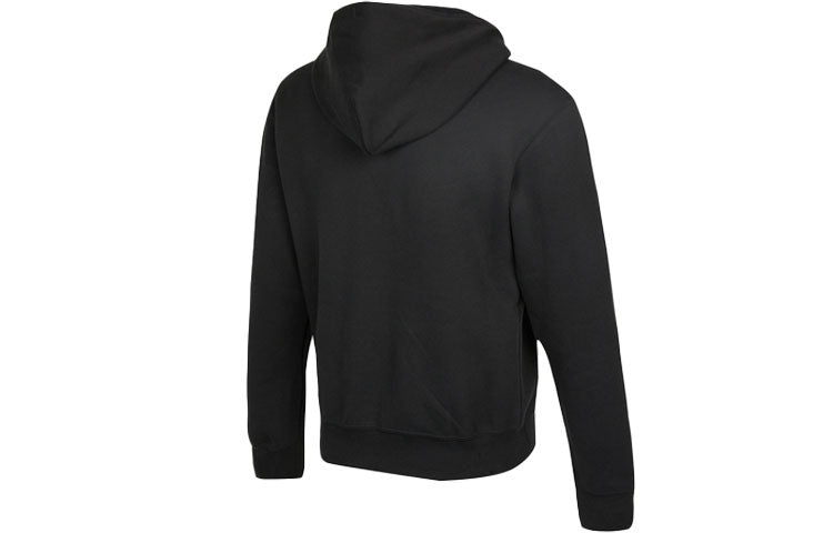 Men's Air Jordan Logo Pattern Fleece Lined Printing Loose Black DC9605-010 - 2