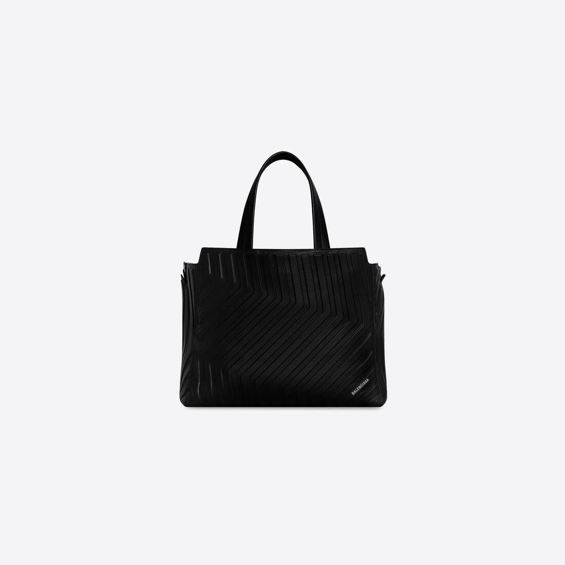 Men's Car Medium East-west Tote Bag in Black - 1