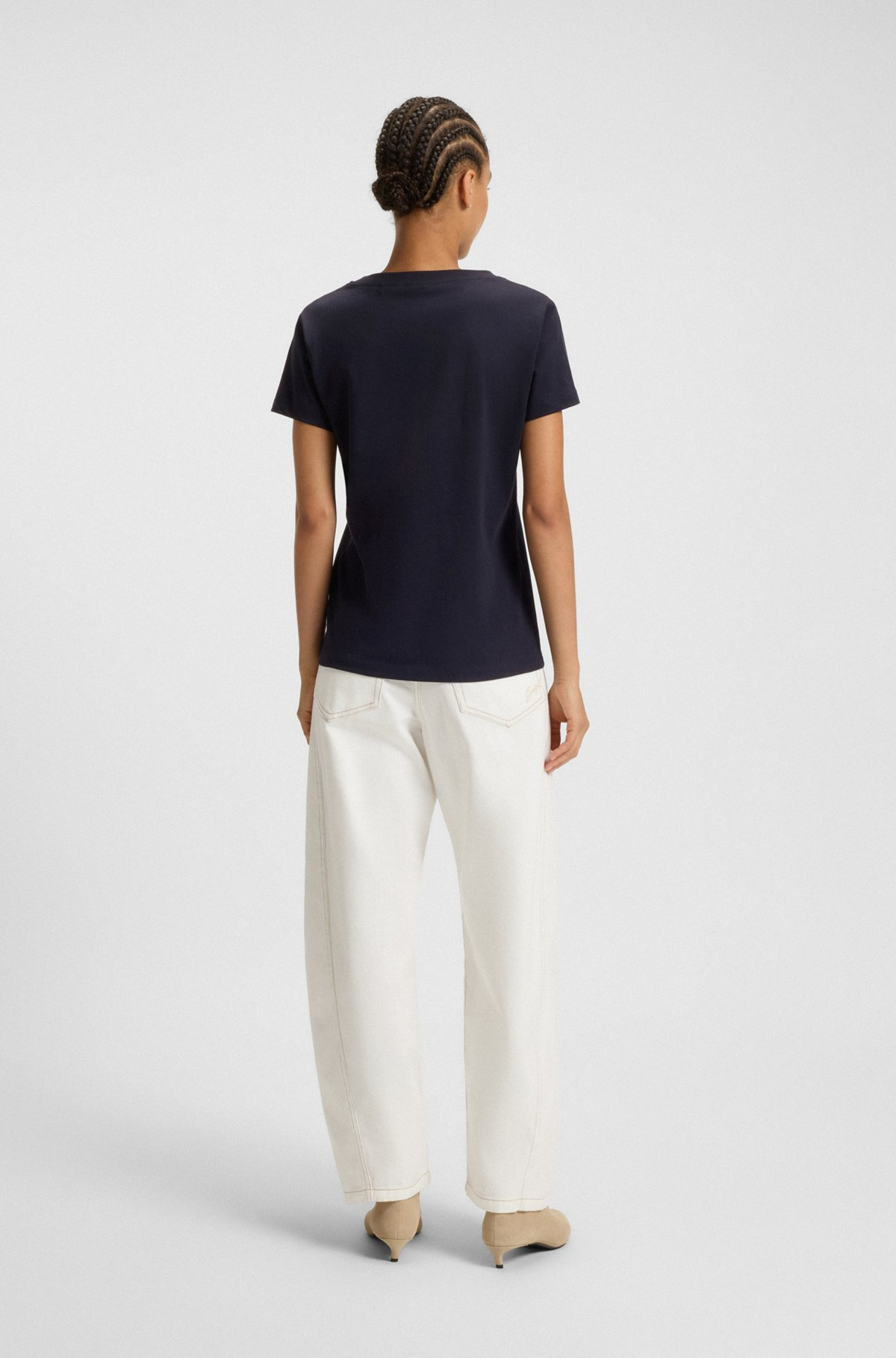 COTTON-JERSEY T-SHIRT WITH LOGO DETAIL - 4