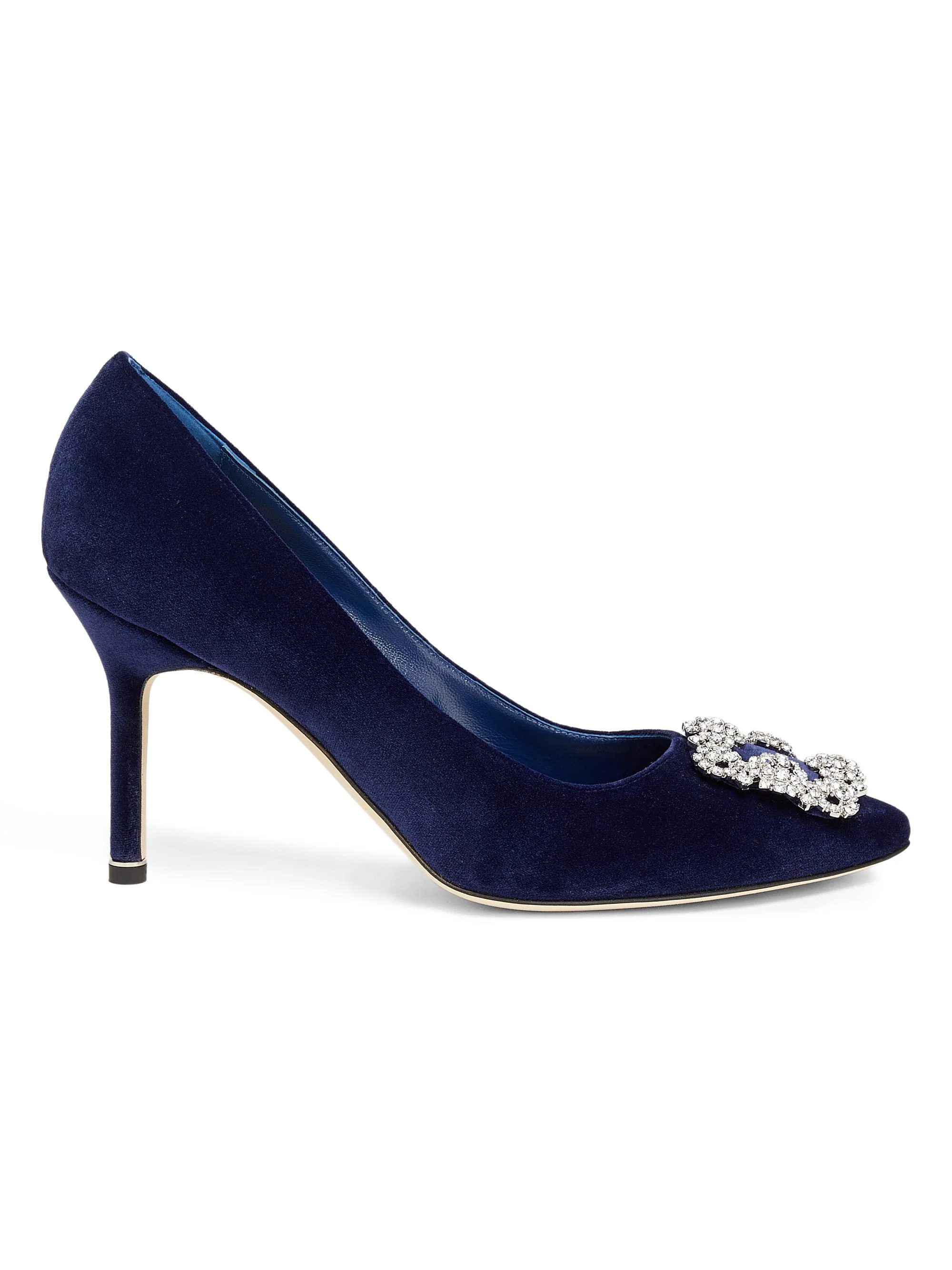 Women's Hangisi Crystal-Embellished Buckle Pumps - Navy - 1