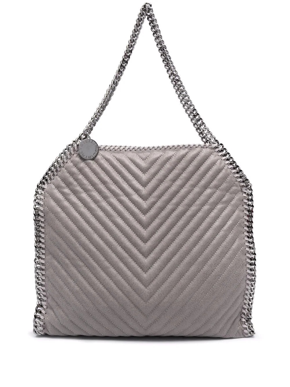 Falabella chevron-quilted tote bag - 1