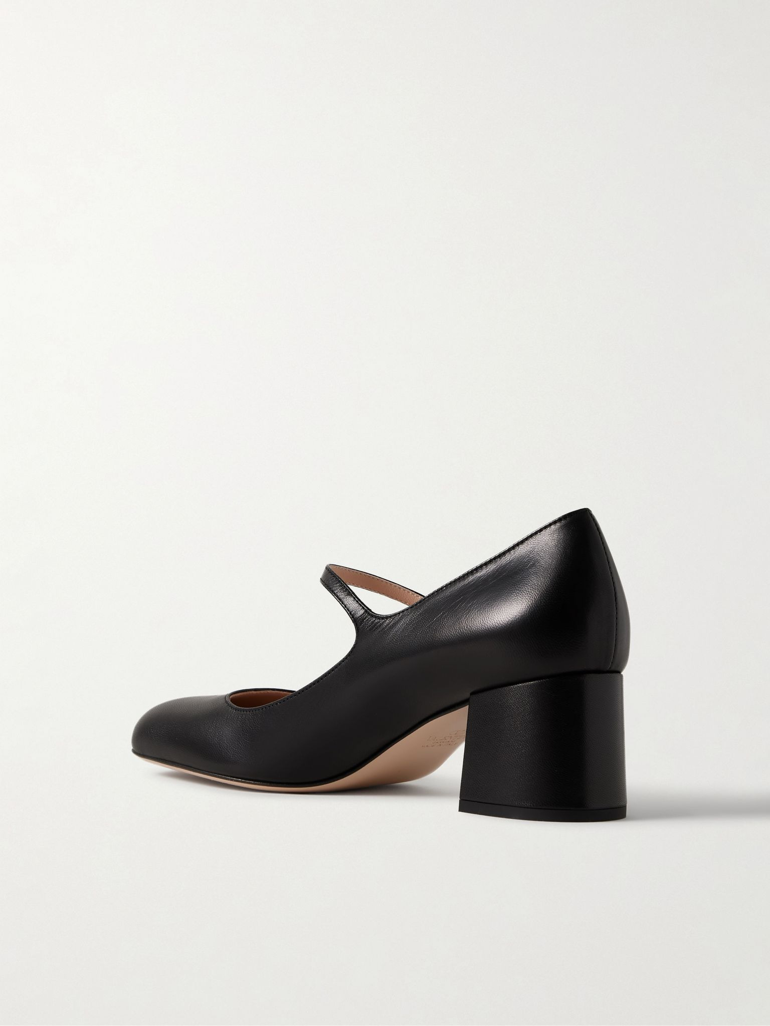55 embellished leather Mary Jane pumps Black - 3