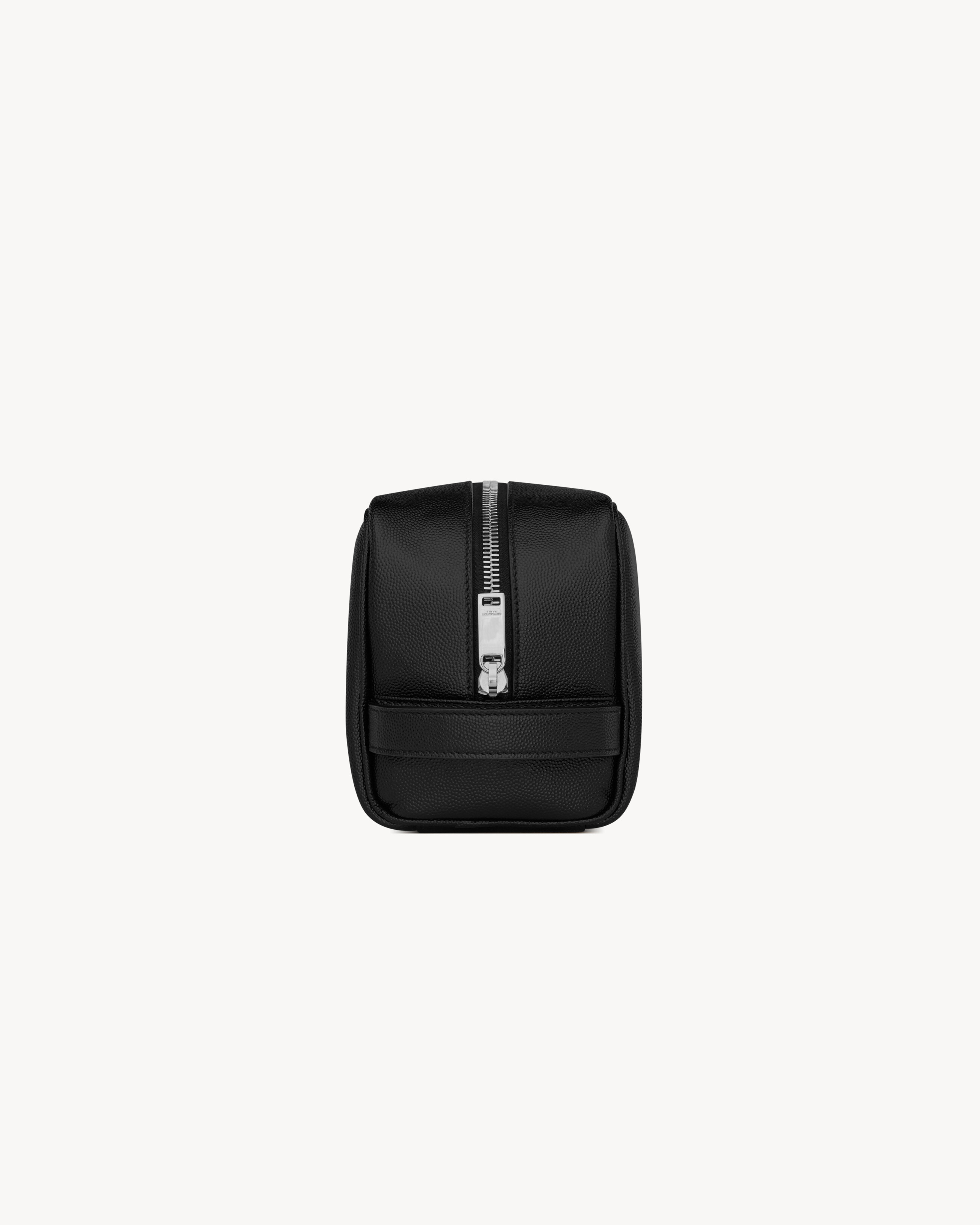SAINT LAURENT PARIS GROOMING CASE IN GRAIN DE POUDRE LEATHER - 3