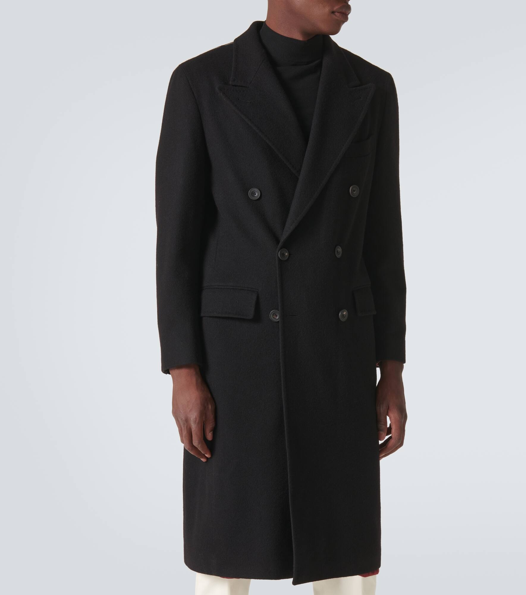 Double-breasted cashmere overcoat - 3