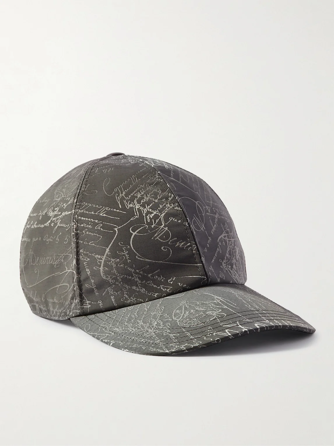Scritto-Jacquard Twill Baseball Cap - 1
