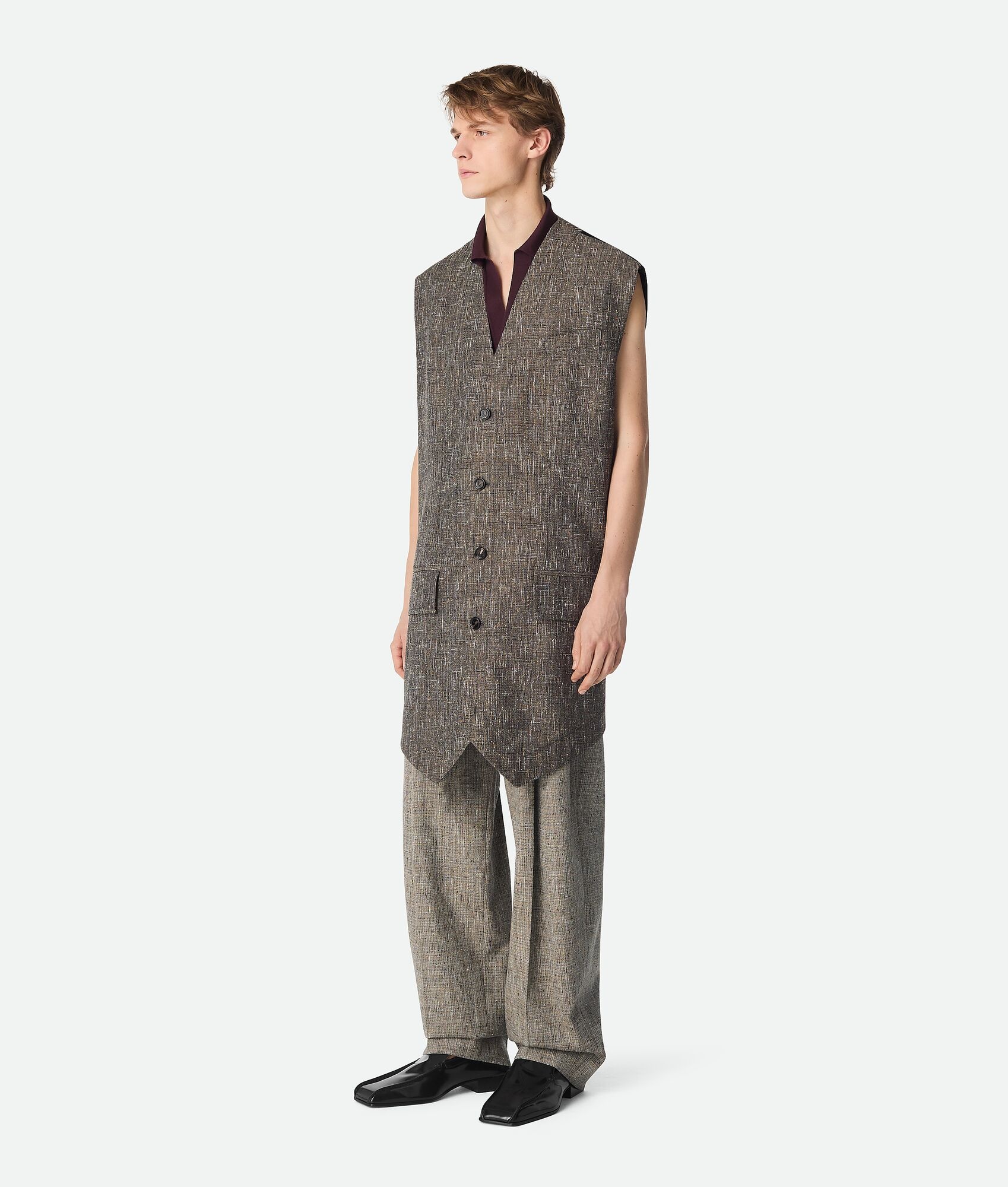 Fleck Viscose Waistcoat - 2