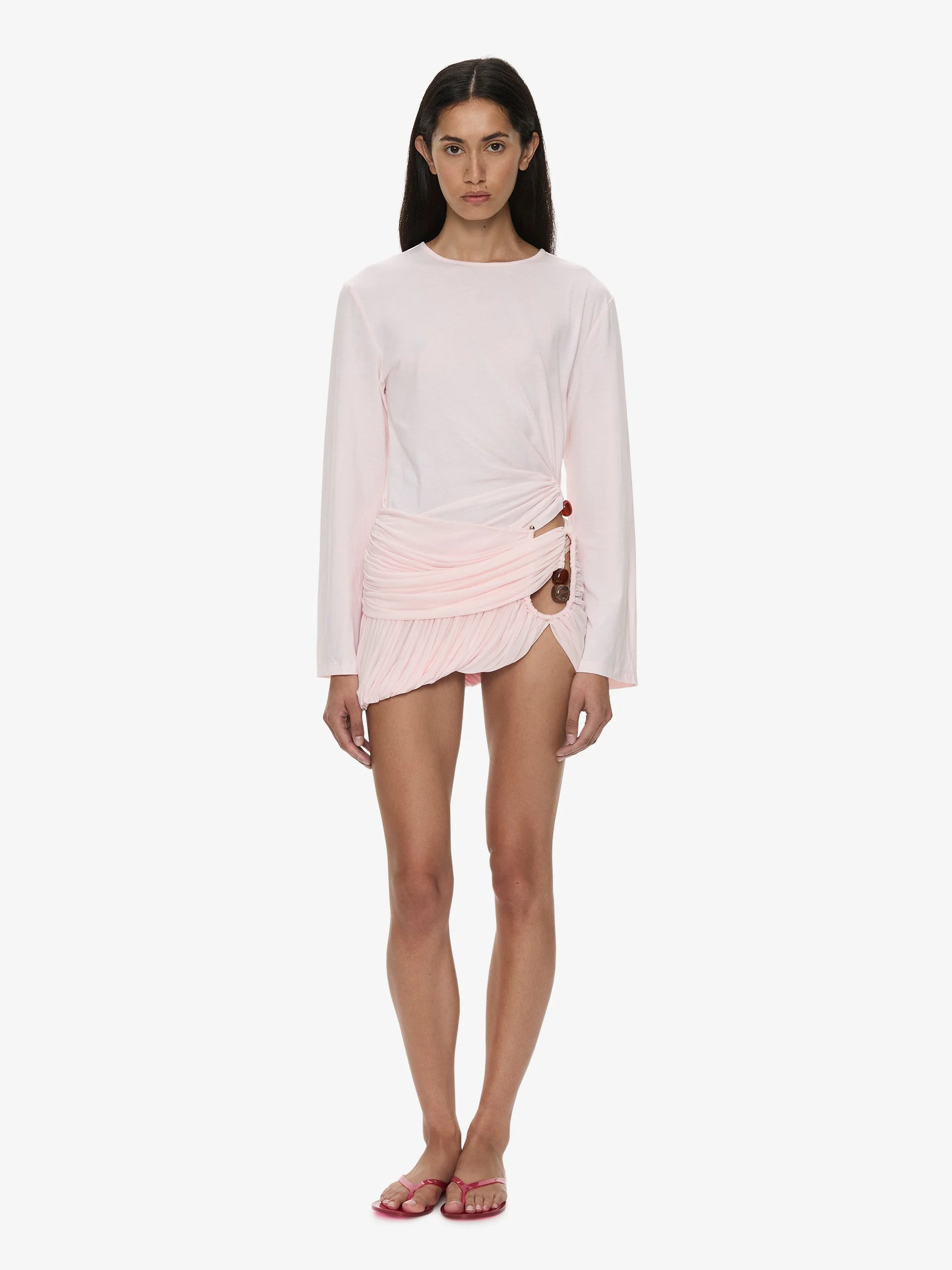 Beach Glass Bubble Mini Skirt - 1
