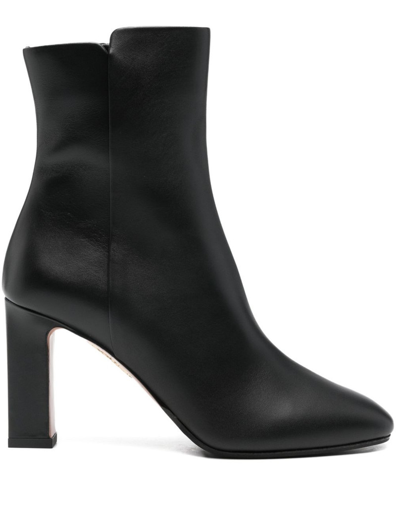 80mm zipped round-toe boots 1