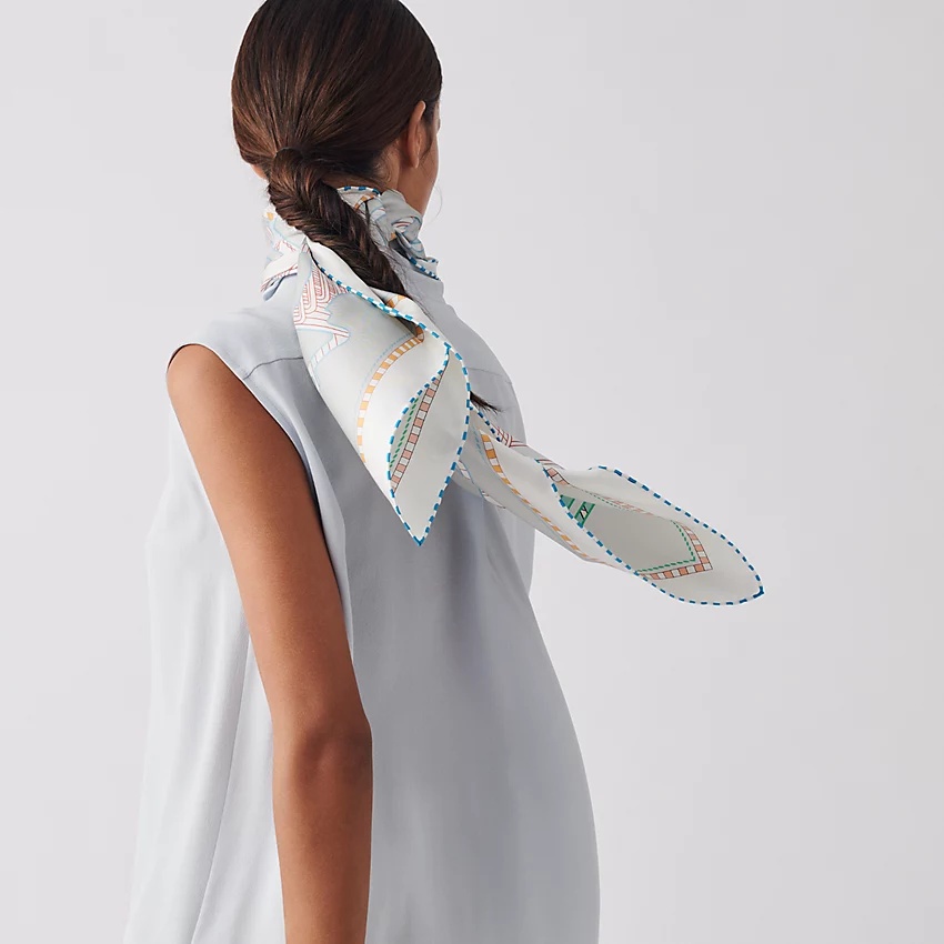 Tatersale en Zigzag double face scarf 90 - 2