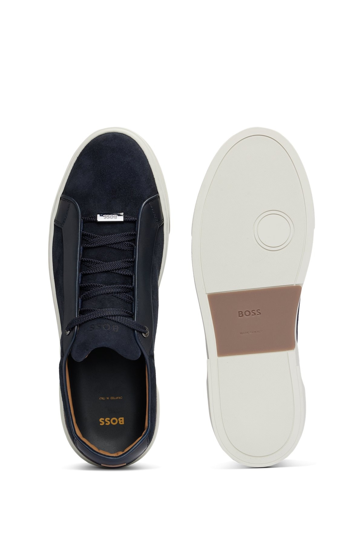 GARY ITALIAN-MADE TRAINERS IN LEATHER AND SUEDE - 4