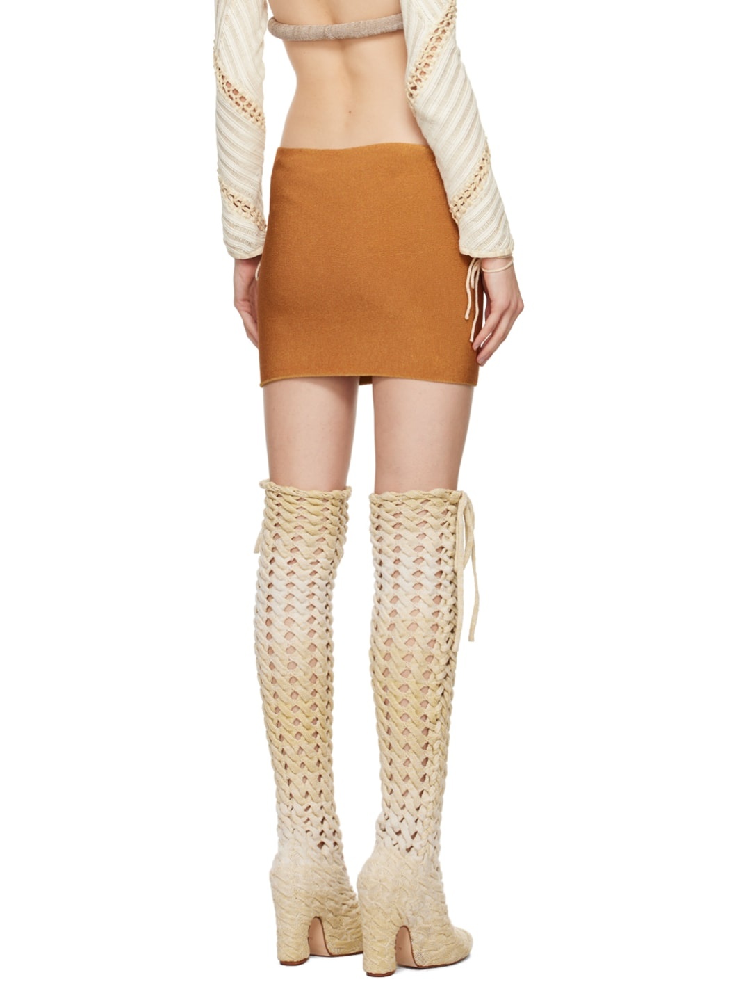 SSENSE Exclusive Orange Versatile Miniskirt - 3