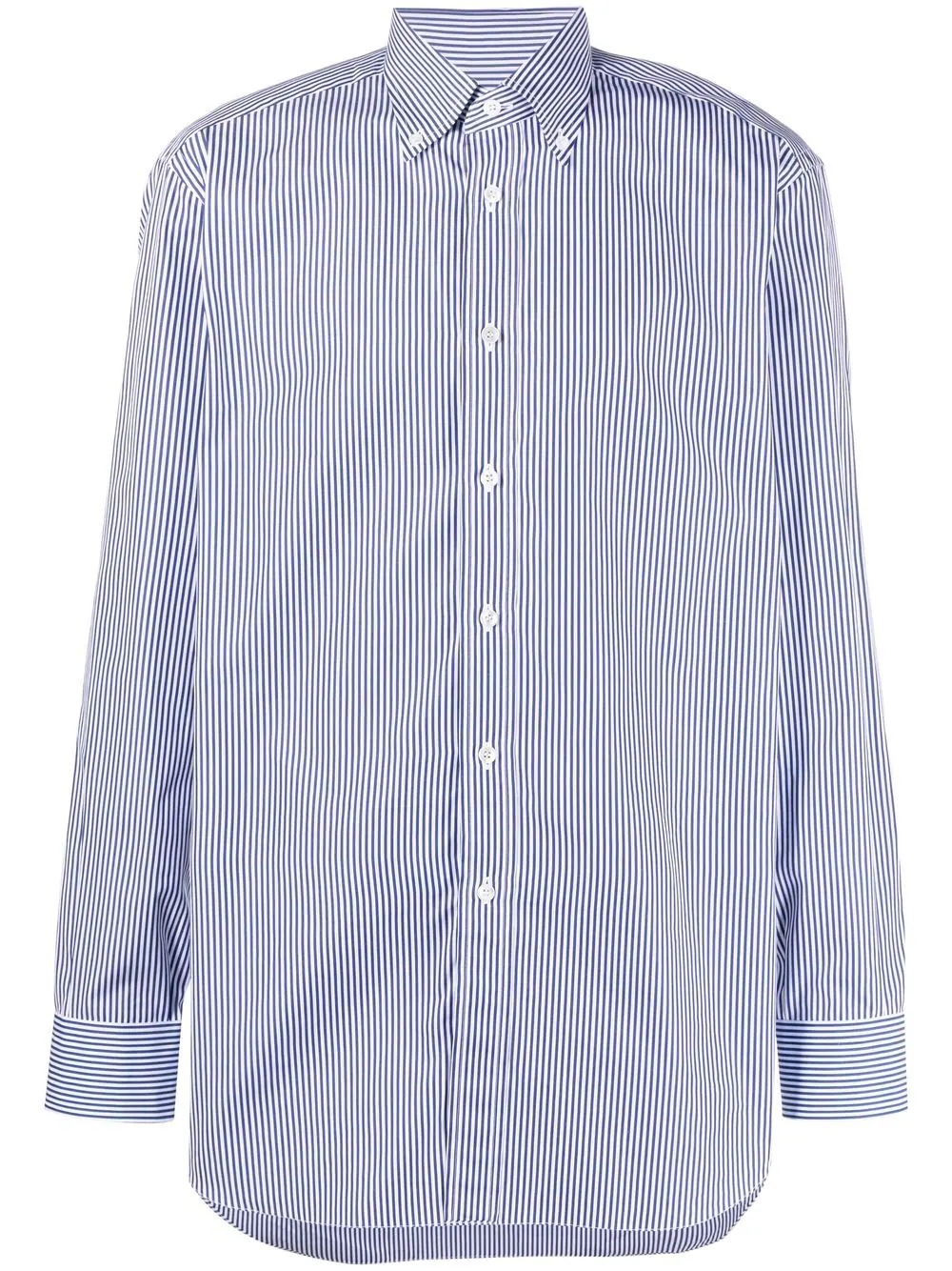 striped button-down shirt - 1