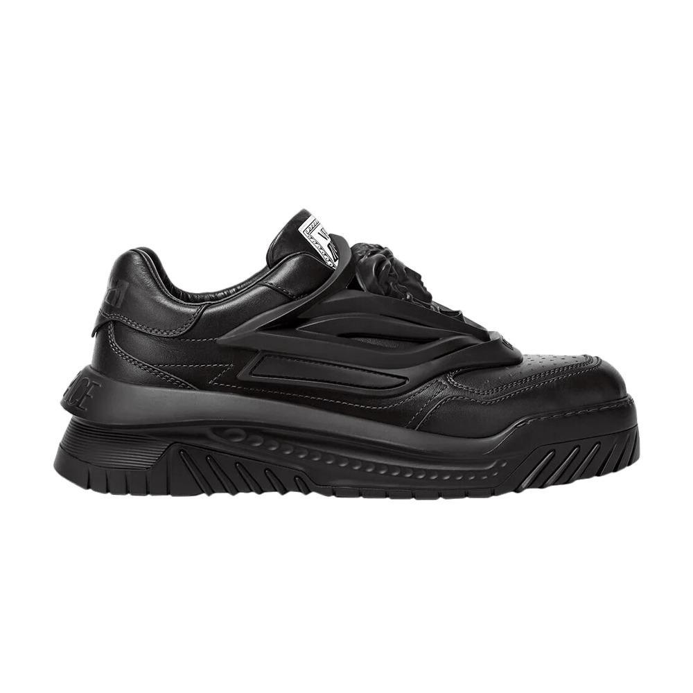 Versace Odissea Caged Rubber Medusa Sneaker 'Triple Black' - 1