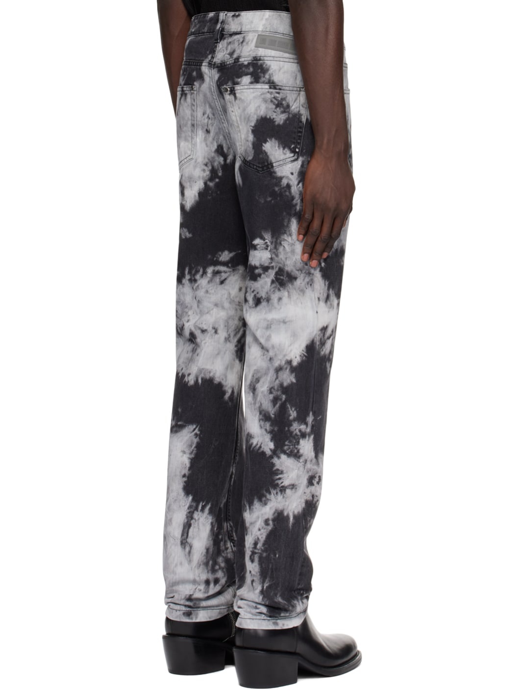 Black Tie-Dye Jeans - 3