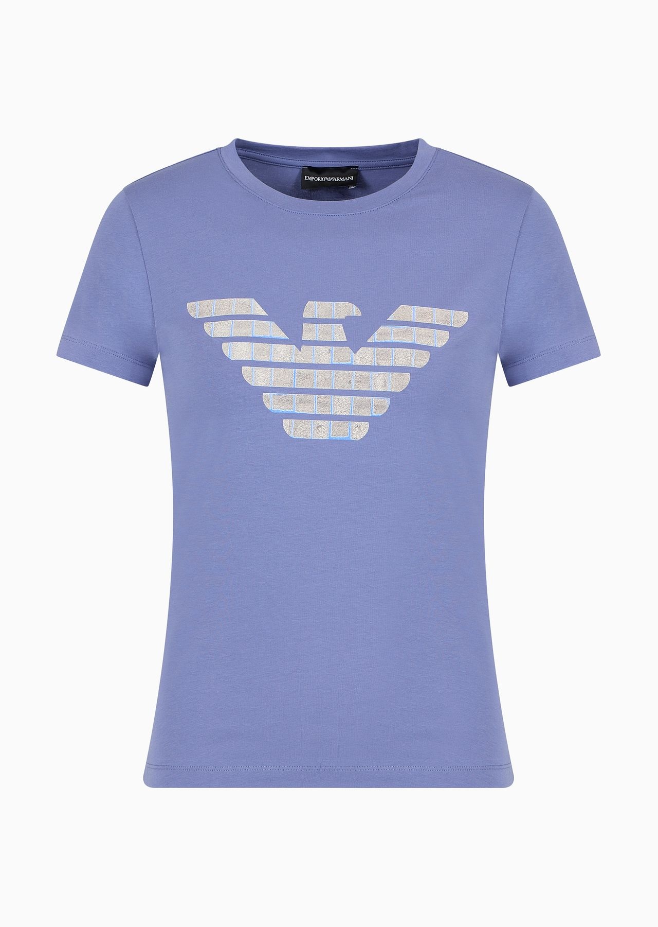 Organic stretch jersey T-shirt with ASV oversized eagle pattern - 1