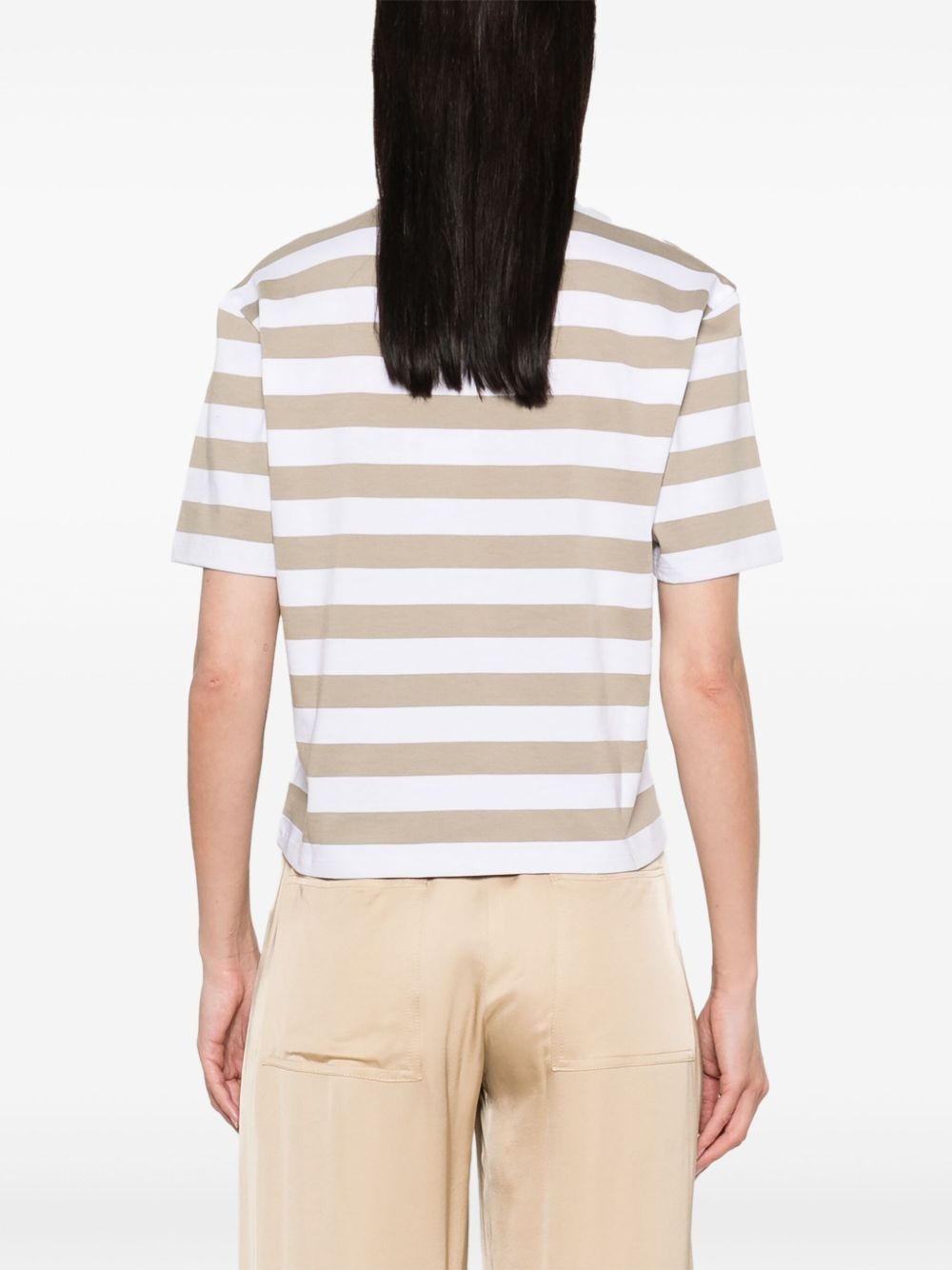 striped cotton T-shirt - 4