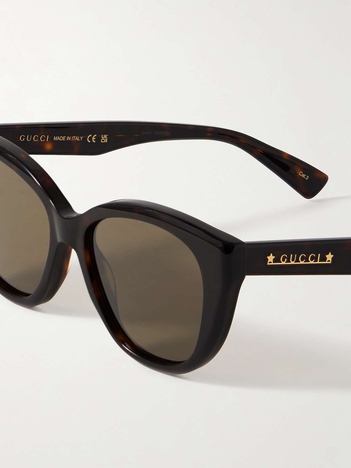 Oversized cat-eye tortoiseshell acetate sunglasses - 4