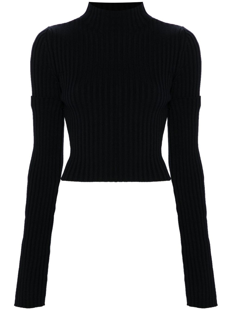 roll-neck fitted jumper 1
