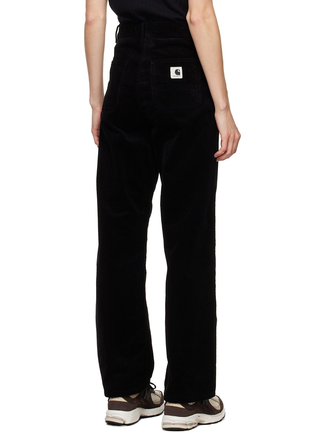 Black Simple Trousers - 3