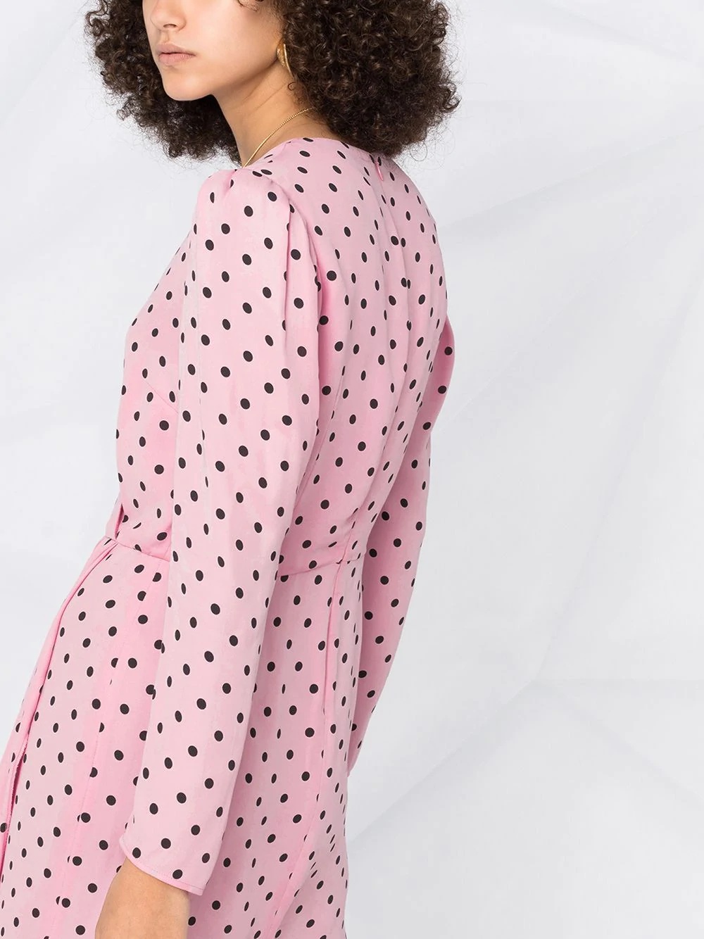 polka dot wrap dress - 3