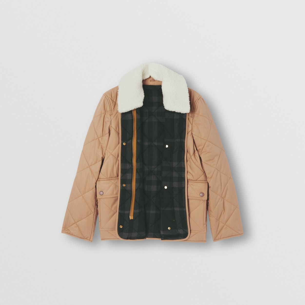 Diamond Quilted Cotton Gabardine Jacket - 7