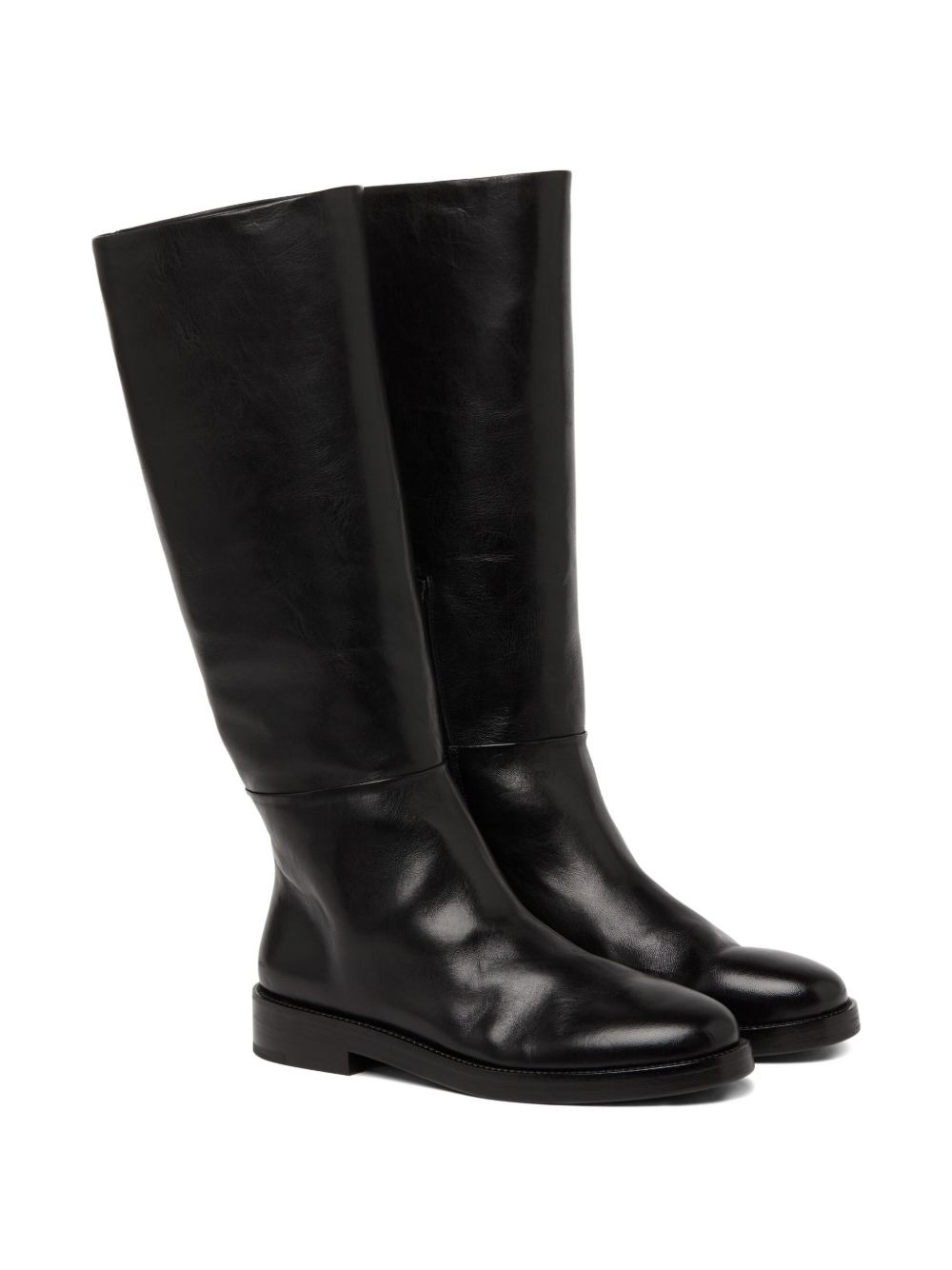 knee-high leather boots - 2