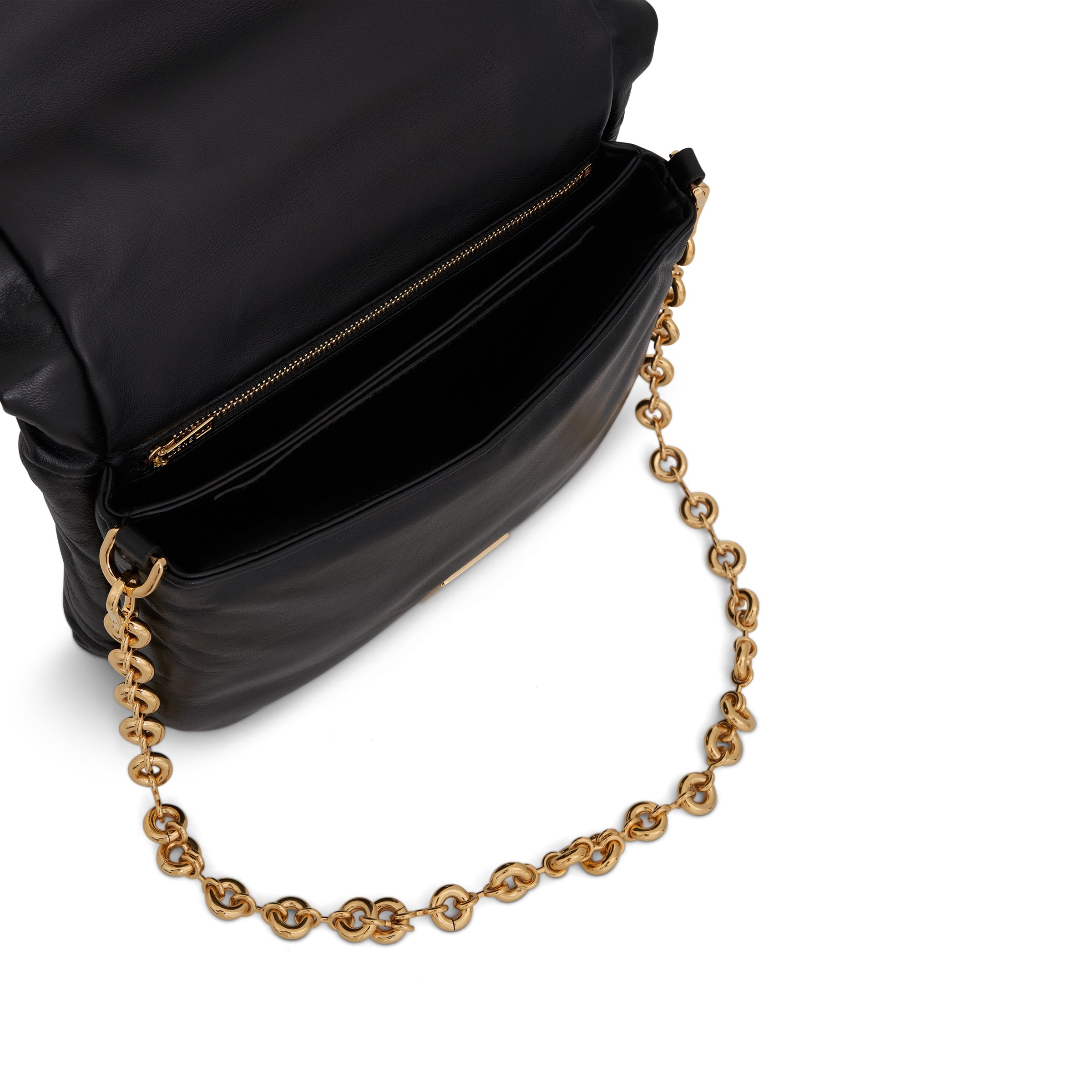 Puffer Goya Bag in Shiny Nappa Lambskin in Black - 6