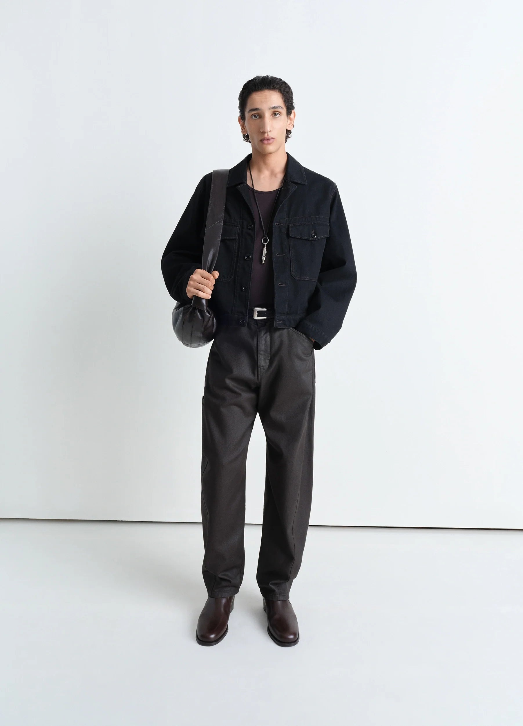 LEMAIRE │ LEATHER TRUCKER JACKET Lemaire TRUCKER JACKET | REVERSIBLE