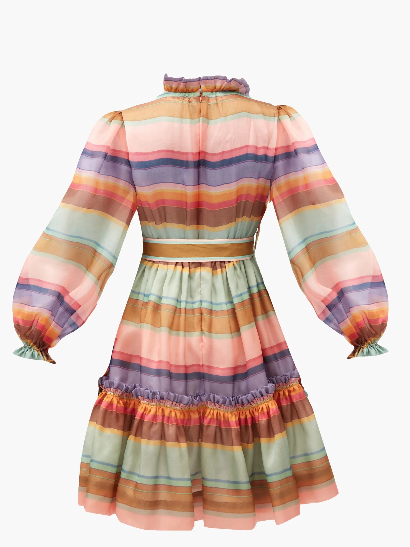 Striped ruffled dress - 5