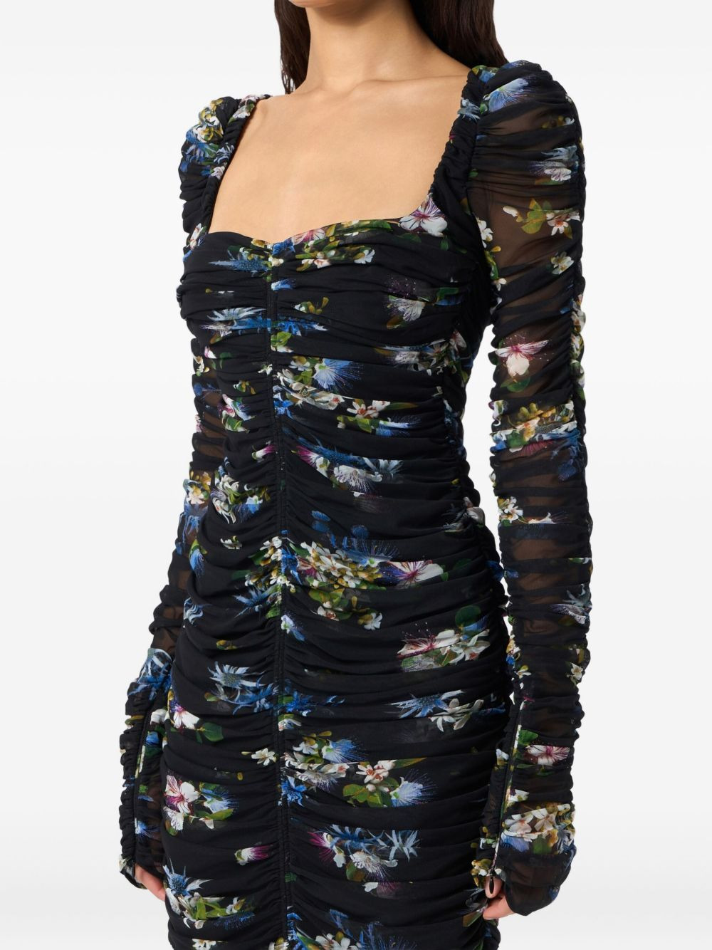 floral-print midi dress - 4